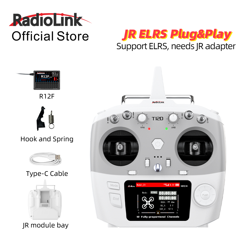 Drone Rc Leading - Modulo RadioLink T12D JR 12CH 2.4GHz