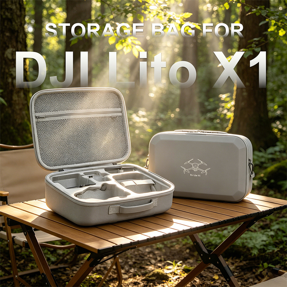 Drone Dji Rc N1 - Borsa da Trasporto Rigida in Pelle