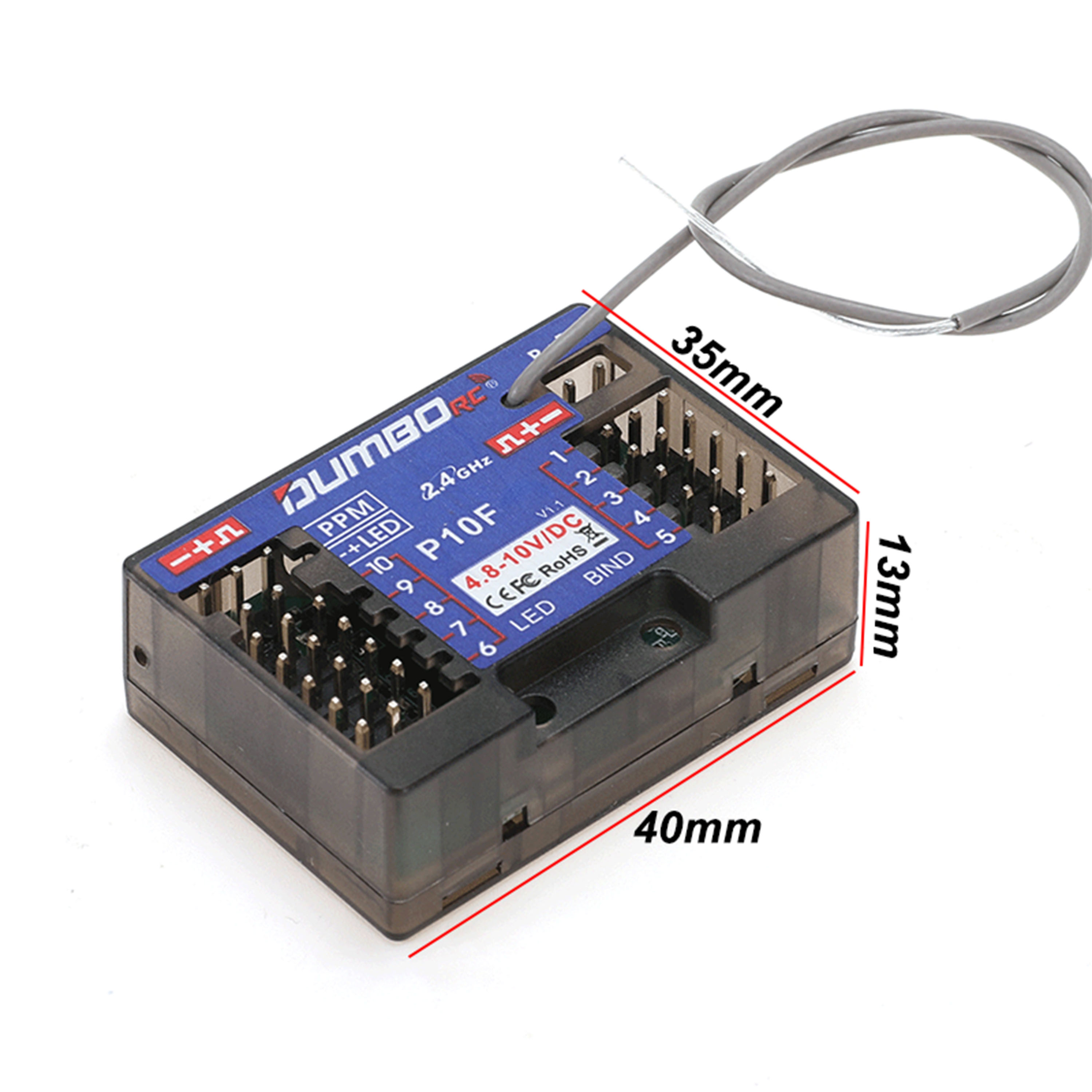 DUMBORC P10F P10FG 10CH 2.4GHz - Drone Rc Controller And Receiver recensione e prezzo